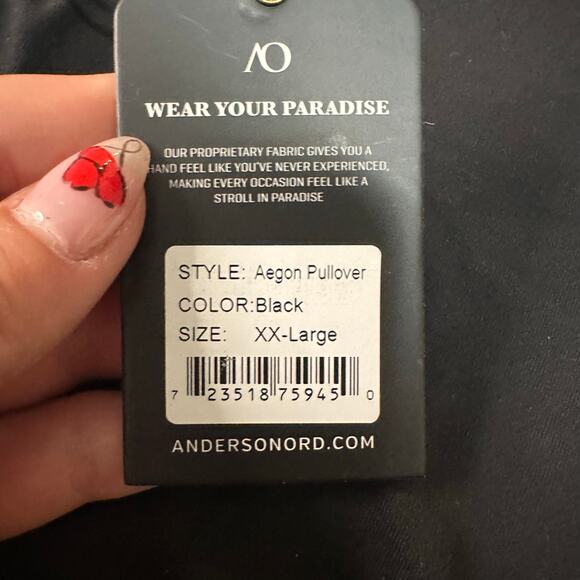 ANDERSONORD Men's Aegon Pullover Size XXL In Black - Picture 5 of 10